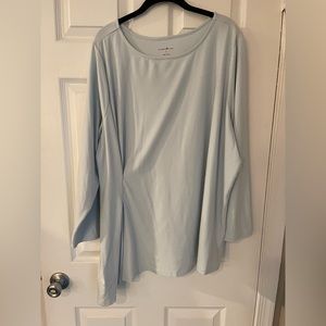 Long Sleeve Blouse with Cinched Front